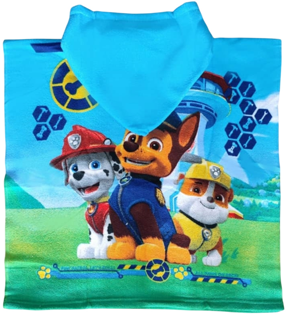 Ręcznik-poncho kąpielowy Nickelodeon Paw Patrol 55 x 110 cm (8435631309024) - obraz 2