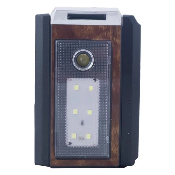 Радіоприймач акумуляторний GOLON RX-382BT Коричневий з Bluetooth та ліхтариком - зображення 3