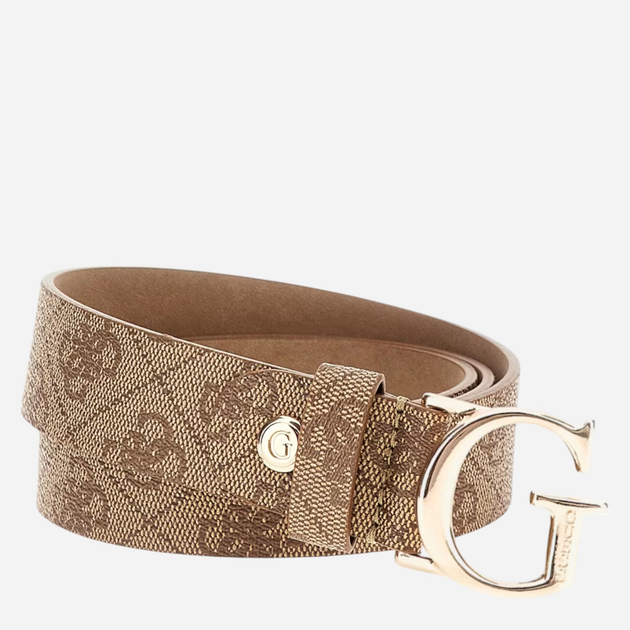 Ремінь жіночий Guess Vikky 4G Logo Belt BW7862P3430 LTL L Світло-коричневий (7622336915518) - зображення 1