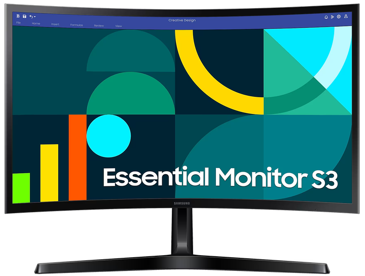 Монитор 27" Samsung Essential S3 (LS27D366GAIXCI) -- VA 1800R FullHD / 100Hz / 4 мс (GTG) / sRGB 95 % / Eye Saver Mode - изображение 2