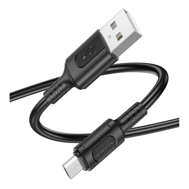 Кабель Micro Borofone BX111 2.4A Черный - Фото 4 Кабель Micro Borofone BX111 2.4A Черный - изображение 4