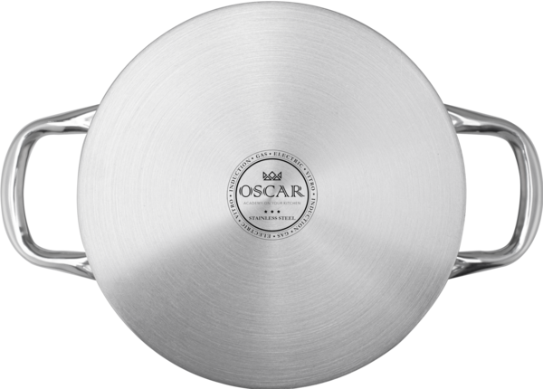 Каструля OSCAR Delight нерж 24 см (5.3 л) з кришкою (OSR-2005-24) (OSR-2005-24) - зображення 4