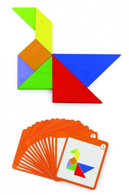 Układanka drewniana Viga Magnetic Tangram Block 35 elementów (6934510506438) - obraz 4