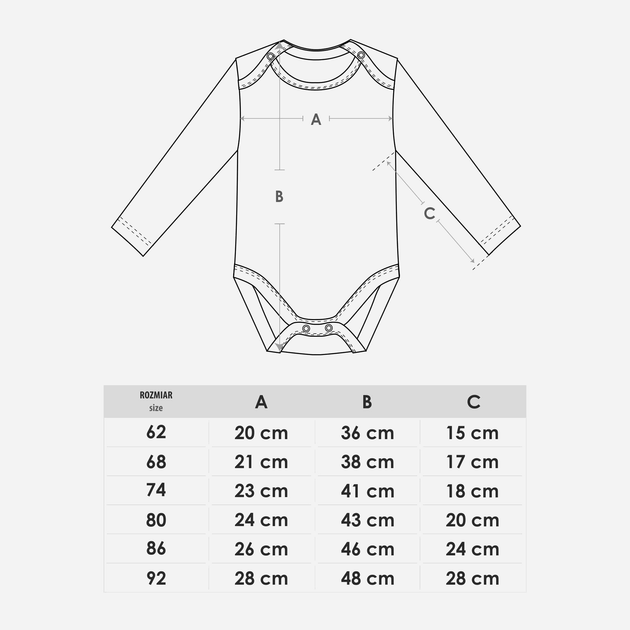 Zestaw body niemowlęcych 3 szt dla dziewczynki Yoclub BOD-0701G-003D 68 cm Wielobarwny (5904921672511) - obraz 2