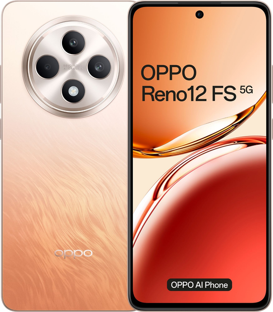 Мобільний телефон Oppo Reno 12 FS 5G 12/512GB Amber Orange (6932169349727) - зображення 1