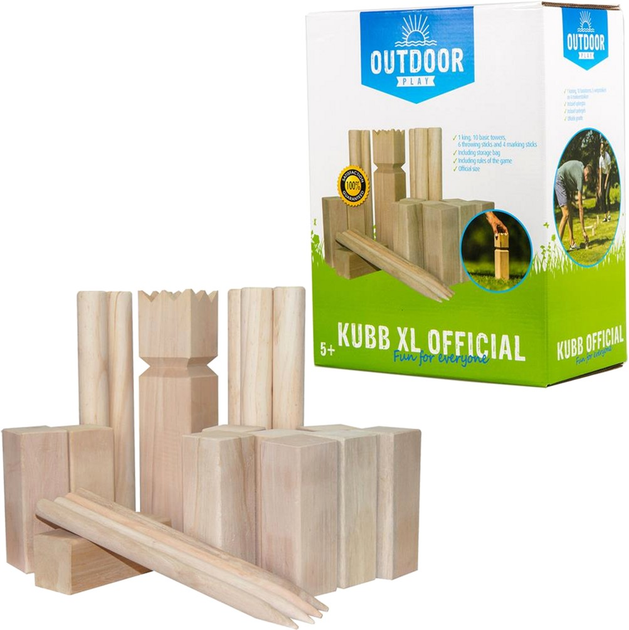 Ігровий набір Outdoor Play Kubb XL Офіційно (8712051043777) - зображення 1