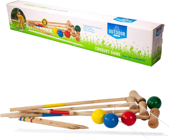 Zestaw do zabawy Outdoor Play Krokiet (8712051210247) - obraz 1