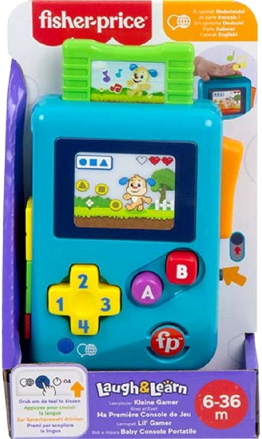 Zabawka interaktywna Fisher-Price Moja Pierwsza Konsola Do Gier (194735225835) - obraz 4