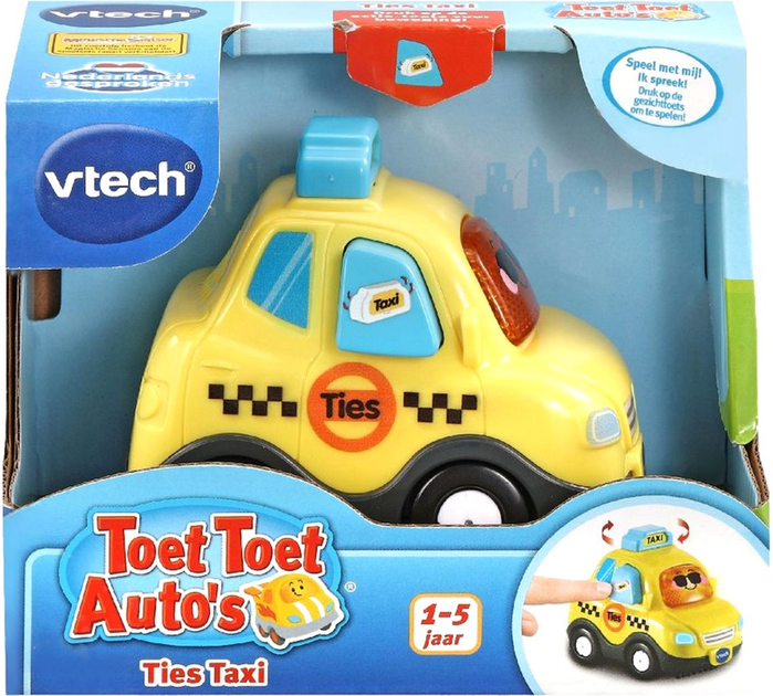 Samochód Vtech Toet Toet Auto Ties taxi z efektami świetlnymi i dźwiękowymi (3417765611230) - obraz 3