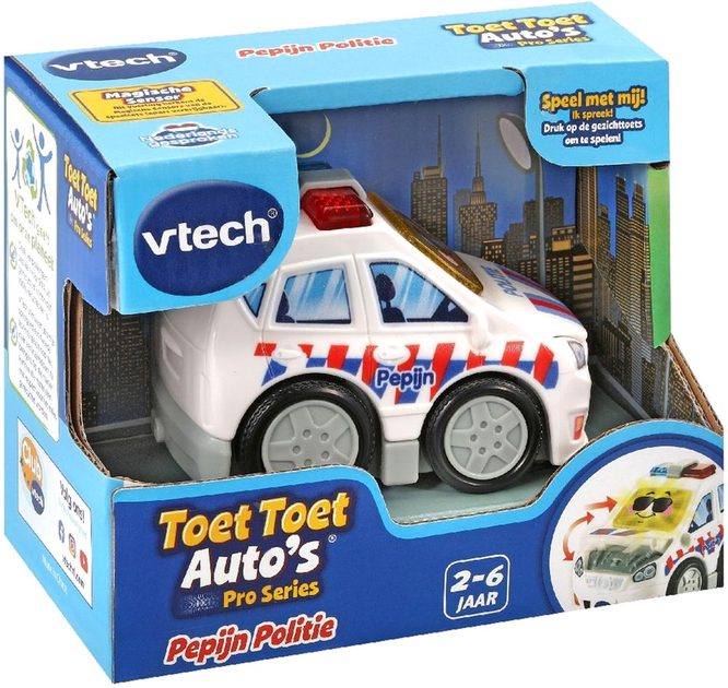 Поліцейська машинка Vtech Toet Toet Auto Pepijn з ефектами світла та звуку (3417765561238) - зображення 5