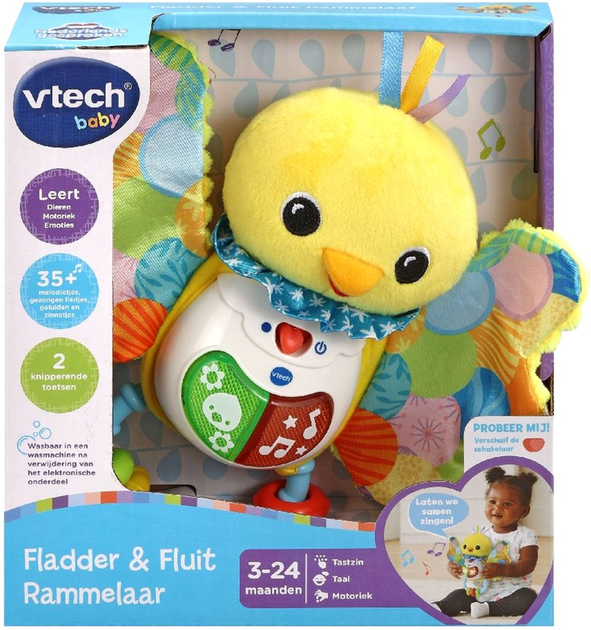 Інтерактивна іграшка Vtech Baby Fladder and Fluit Брязкальце (3417765587238) - зображення 3