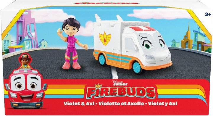Karetka Spin Master Firebuds Axl + figurka Violet (778988450093) - obraz 3