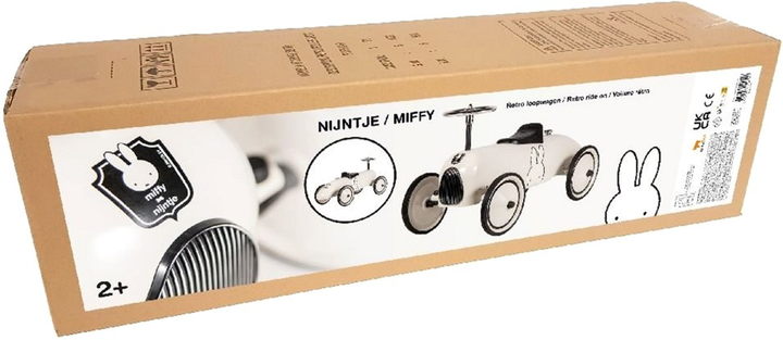 Jeździk Rubo Toys Nijntje Miffy Rétro Marcheur Biało-czarny (8712051122540) - obraz 4