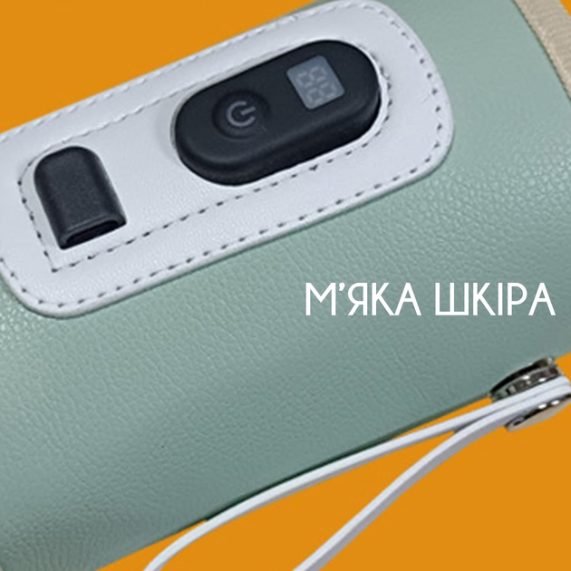 Нагрівач пляшечок портативний Swan Baby 2.0 підігрівач + адаптер 5V/2A для новонароджених термос для підігріву дитячої суміші від павербанку електричні підігрівачі для малюків зелений - зображення 3