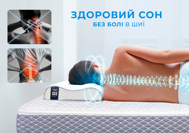 Подушка ортопедична Highfoam Dreamwave з пам'ятю 58х40х10.5 см (4823072703091) - зображення 15