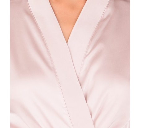 Халатик шелковый короткий Martelle Lingerie 201 L, Розовый - Фото 5 Халатик шелковый короткий Martelle Lingerie 201 L, Розовый - изображение 5