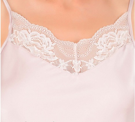 Пижама шелковая с шортами Martelle Lingerie 301 L, Пудровый - изображение 3