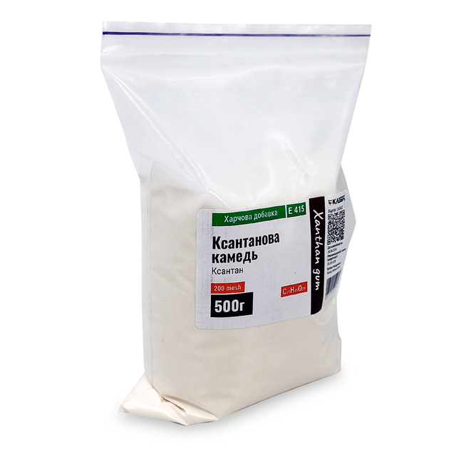 Ксантановая камедь Klebrig 500г Пищевая добавка E-415 - изображение 2