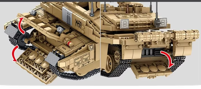 Конструктор детский игровой военный танк Challenger II на 1687 деталей - изображение 8