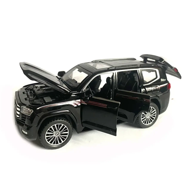 Металлическая машинка инерционная с эффектами Toyota Land Cruiser 300 Auto Expert Черный - изображение 6