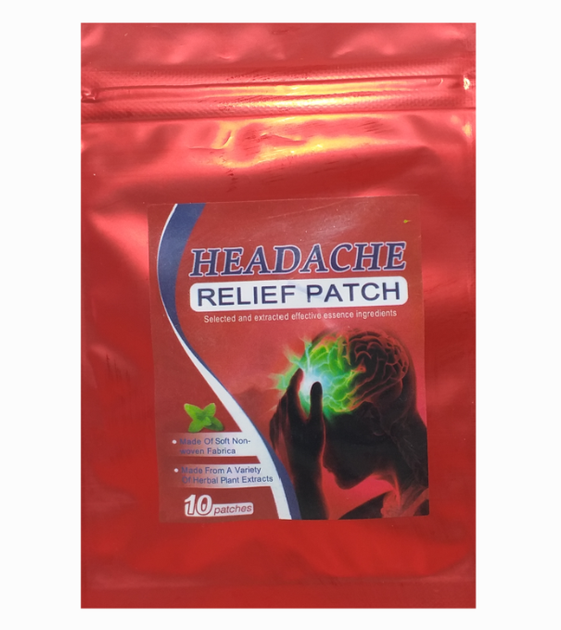 Пластир від головного болю та мігрені Headache Relief Patch 10 шт/уп (X-797) - зображення 1