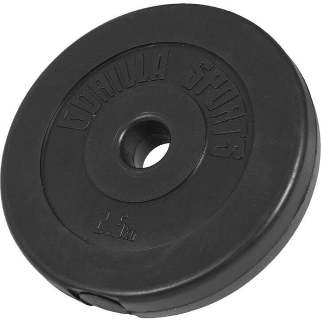 Zestaw obciążeń bitumicznych Gorilla Sports 27.5 kg 30 mm 8 szt (4260200848239) - obraz 4