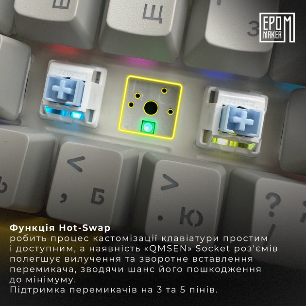 Клавиатура механическая беспроводная EPOMAKER Ajazz AK820 Pro 75