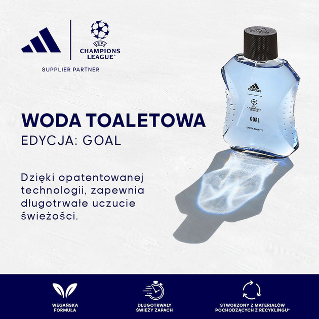 Woda toaletowa męska Adidas Uefa Champions League Goal 50 ml (3616305265777) - obraz 3