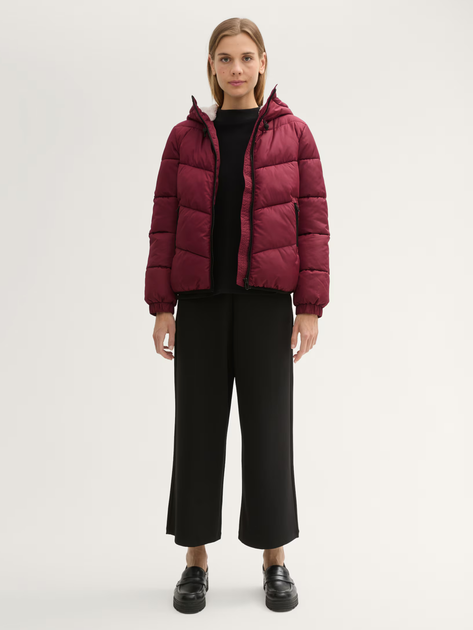 Куртка зимова коротка жіноча Tom Tailor 1042887 XS Бордова (4068127228024) - зображення 3