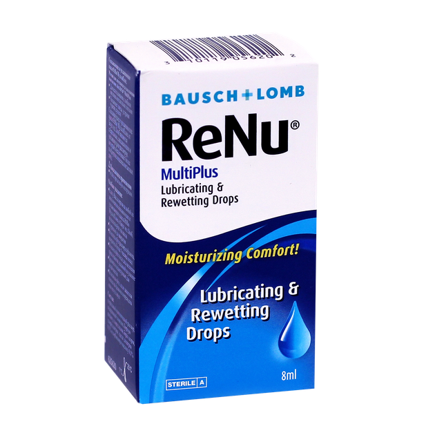 Зволожуючі Краплі ReNu Multiplus 8ml - зображення 1