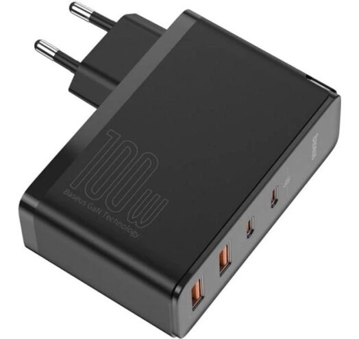 Сетевое зарядное устройство Baseus GaN2 Pro Q.C 2C + Charger Type-C Cable 100W Black (CCGAN2P-L01) - изображение 4