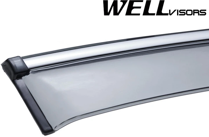 Дефлекторы окон Wellvisors с хромированным молдингом передние и задние Infiniti FX 2009-2017 4 шт (3-847IN003) - изображение 2