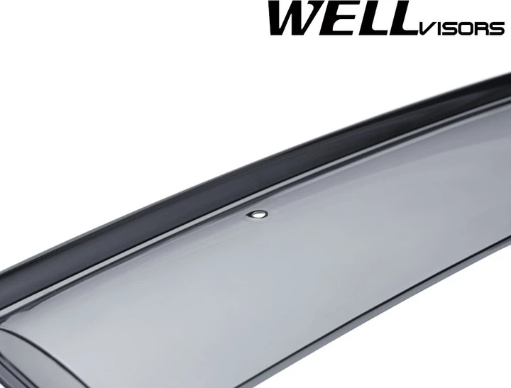 Дефлекторы окон Wellvisors с черным хромированным молдингом передние и задние Infiniti FX 2003-2008 4 шт (3-847IN002) - изображение 4