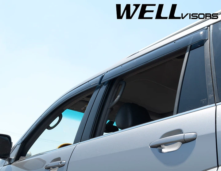 Дефлекторы окон Wellvisors с черным хромированным молдингом передние и задние Lexus GX470 2003-2009 4 шт (3-847LX020) - изображение 11