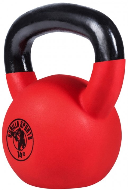 Kettlebell Gorilla Sports gumowane profesional 14 kg (4260438737510) - obraz 2