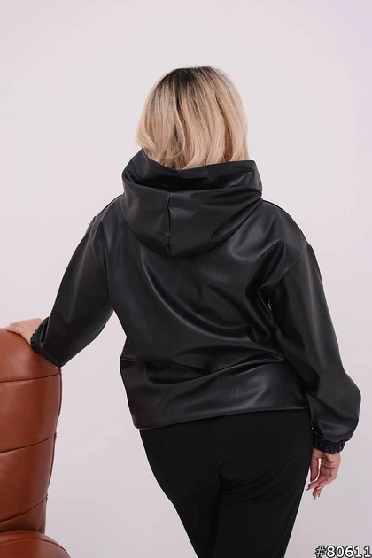 Fashions • Женская весенняя куртка Джилли Fashions 60-62 черный (#463-ел) - изображение 6