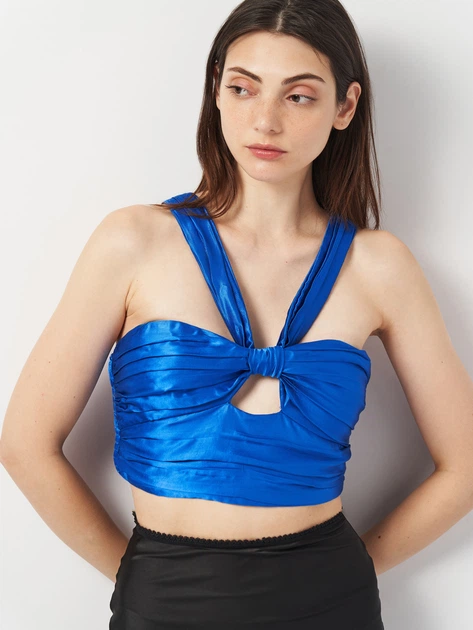 Футболка женская Zara 3485/589 S Синяя (03485589420024) - Фото 4 Футболка женская Zara 3485/589 S Синяя (03485589420024) - изображение 4