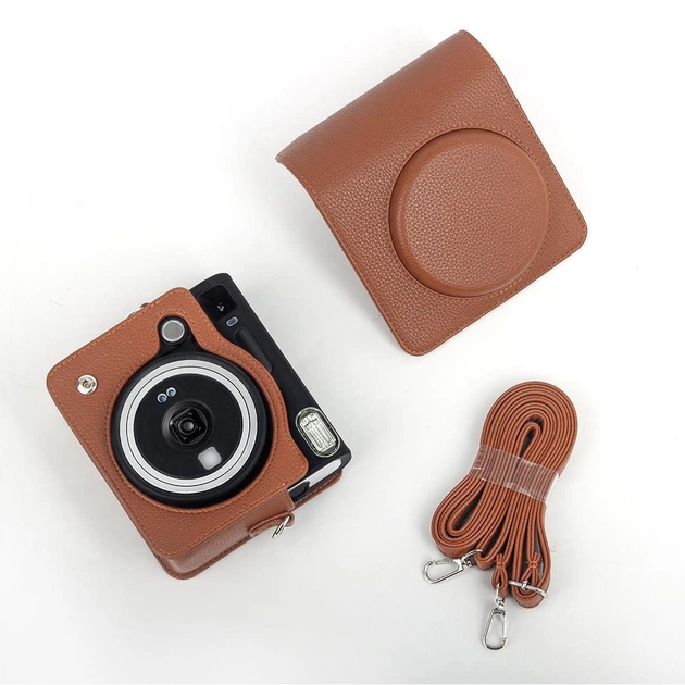 Подарунковий набір камера миттєвого друку Fujifilm Instax Square SQ40/ Чохол коричневий/ Фотоальбом коричневий (80 фото) / Фотопапір (20 знімків) - зображення 7