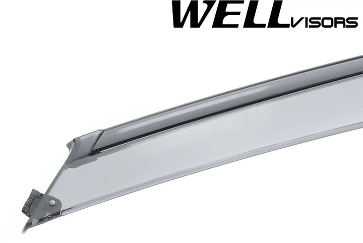Дефлекторы окон Wellvisors с черным хромированным молдингом передние и задние Kia Spectra 2004-2009 Sedan 4 шт (3-847KA017) - Фото 6 Дефлекторы окон Wellvisors с черным хромированным молдингом передние и задние Kia Spectra 2004-2009 Sedan 4 шт (3-847KA017) - изображение 6