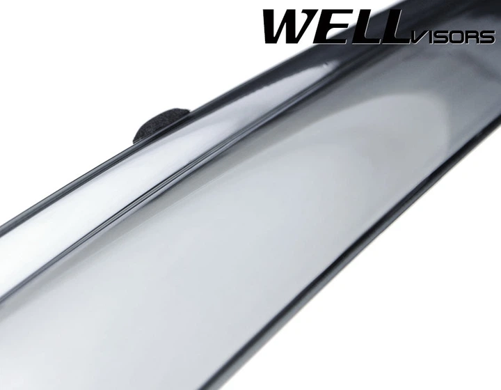 Дефлекторы окон Wellvisors с хромированным молдингом передние и задние Volvo V60 2015-2018 Hatchback 4 шт (3-847VO004) - изображение 4