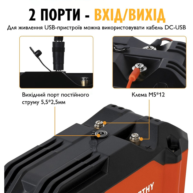 Аккумуляторная батарея ECO-WORTHY LiFePO4 12V 20Ah (256Wh), 4000+ циклов - изображение 4