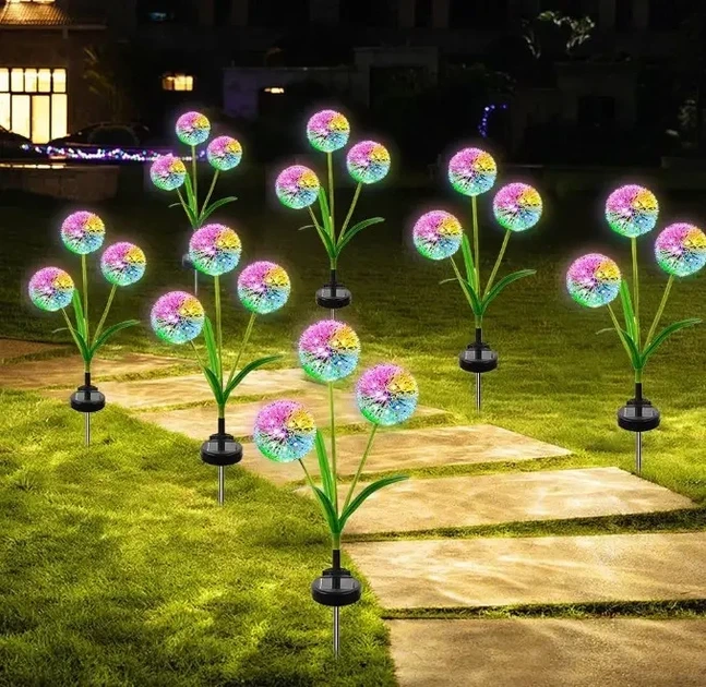 Садовий ліхтар на сонячній батареї Кульбаби Dandelion Garden Lights - Фото 5 Садовий ліхтар на сонячній батареї Кульбаби Dandelion Garden Lights - зображення 5