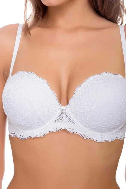 Кружевной бюстгальтер push-up двойной ExtraPizzo - Lormar 70B Белый - Фото 5 Кружевной бюстгальтер push-up двойной ExtraPizzo - Lormar 70B Белый - изображение 5