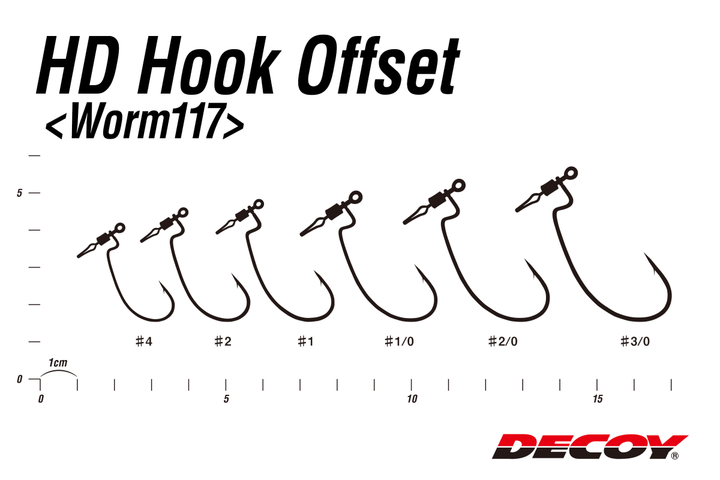 Крючок Decoy HD Offset Worm 117 №4 - изображение 2