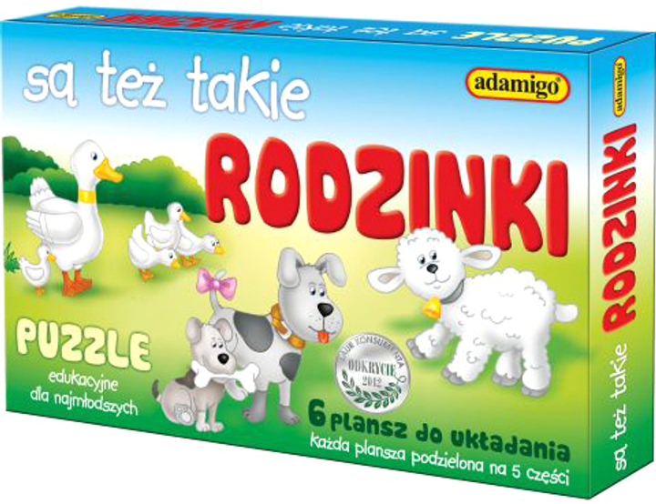 Puzzle edukacyjne Adamigo Są też takie rodzinki 30 elementów (5902410004997) - obraz 1