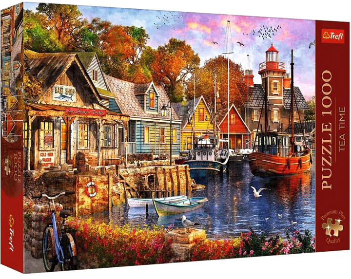 Puzzle Trefl Tea Time Nadmorski zakątek 1000 elementów (5900511107968) - obraz 1