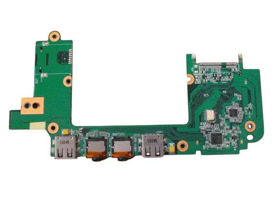 Плата M-130 94V-0.E153302 з USB і аудіо роз'ємами для ноутбука Asus Eee PC 1201NL (00483) Б/В - зображення 2