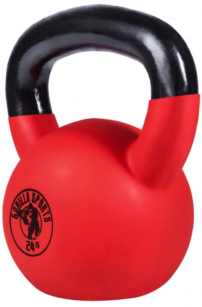 Kettlebell Gorilla Sports gumowane profesional 12 kg (4260200842268) - obraz 2