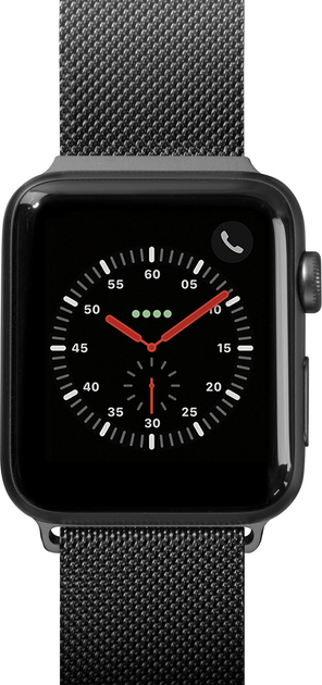 Pasek Laut Steel Loop do Apple Watch 42/44 mm Black (LAUT_AWL_ST_BK) - obraz 1