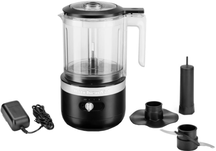 Кухонний мінікомбайн KitchenAid 5KFCB519EBM бездротовий матовий чорний - зображення 4